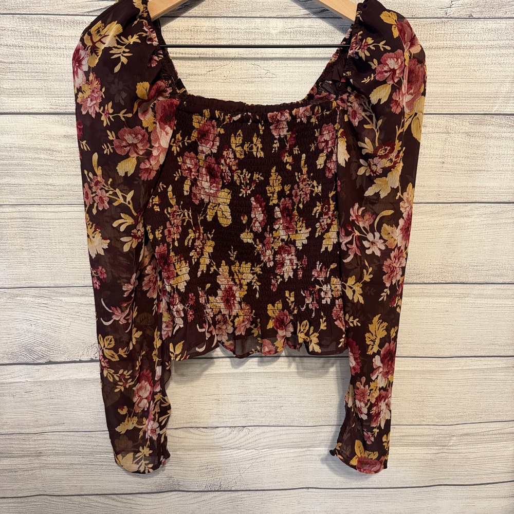 Floral Smocked Women's Top